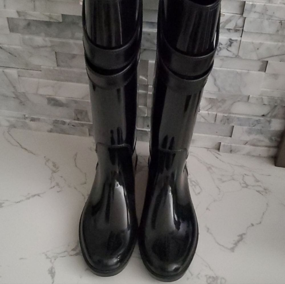 Coach Tall Rain Boots Womens 9 - Picture 4 of 5